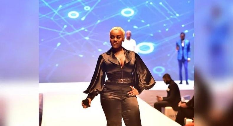 Chef Chi walking Tecno's runway [Instagram/Tecno]