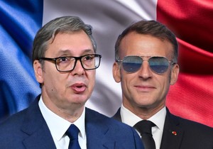 Aleksandar Vučić, Emanuel Makron 
