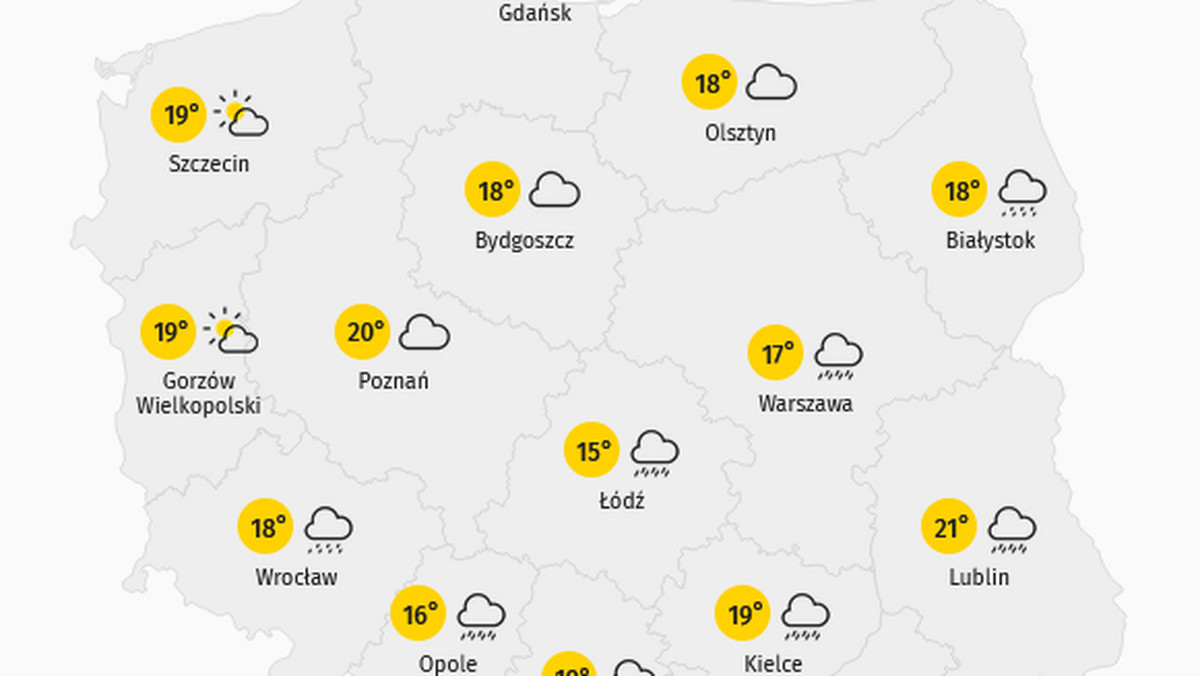 Prognoza pogody na sobotę 11 lipca 2020 r.