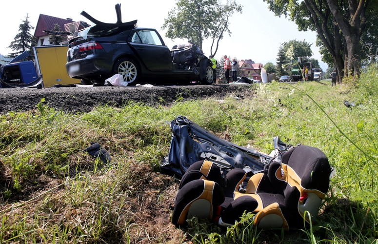 Wypadek na zakopiance w Białym Dunajcu