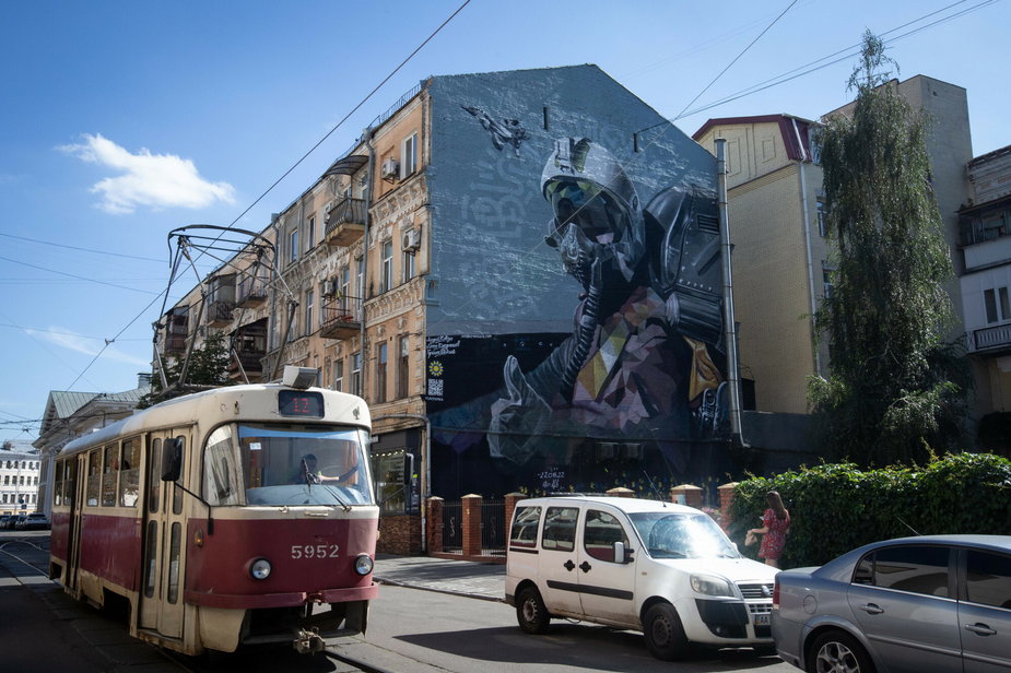 Billboardy i murale patriotyczne w Kijowie