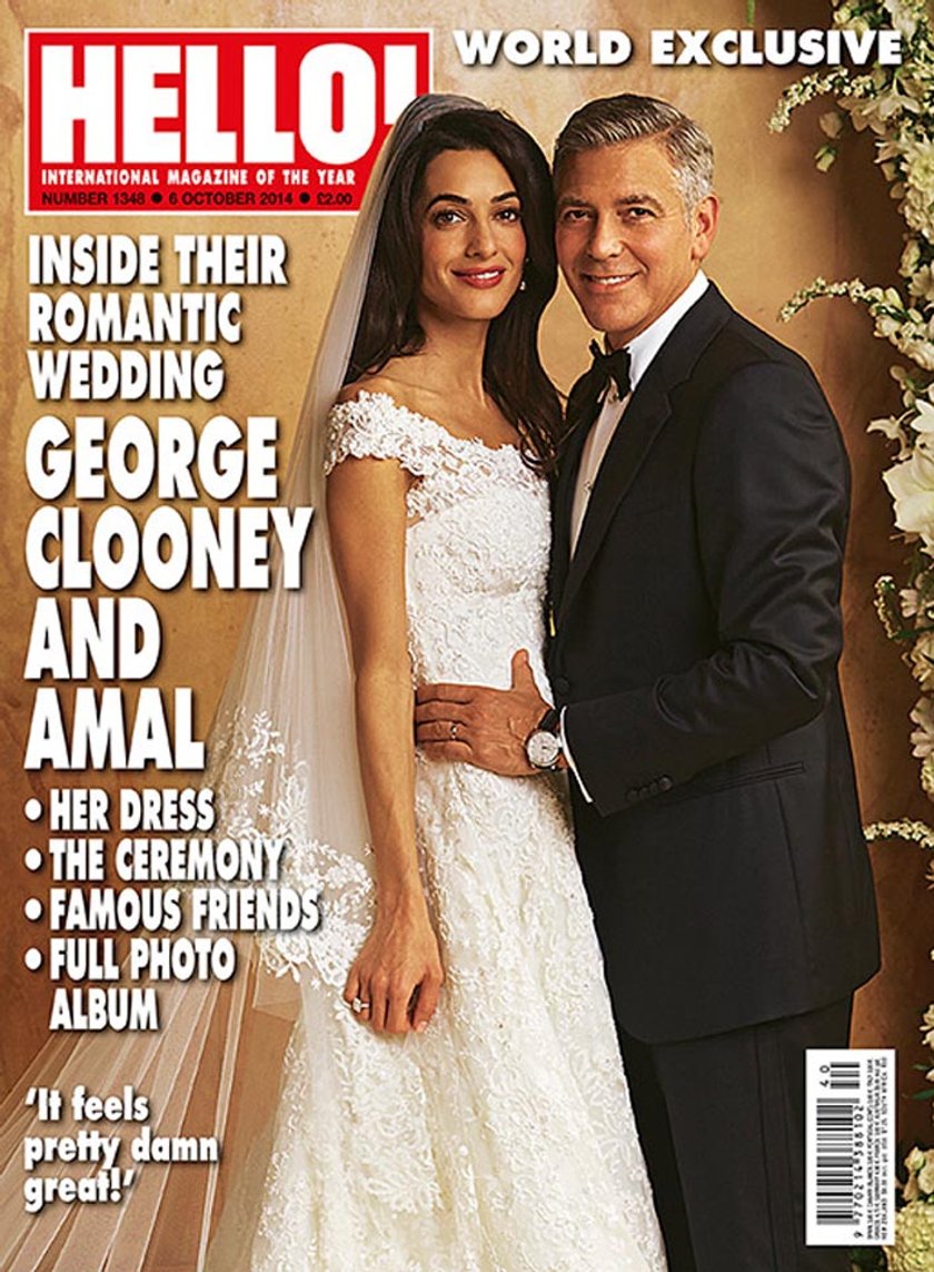 George Clooney i Amal Alamuddin na okładce Hello