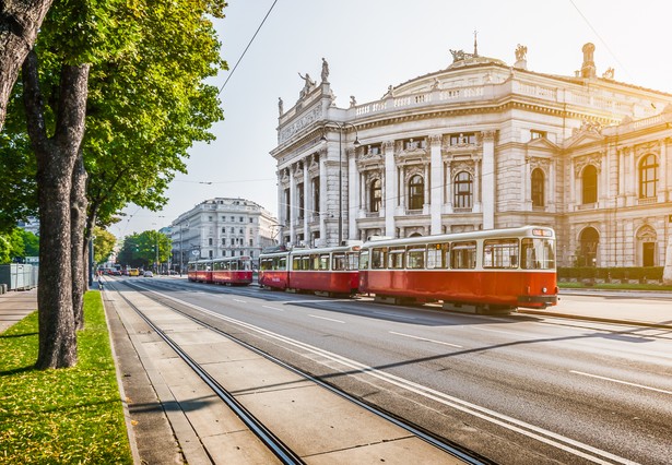 Tramwaj na Ringstrasse, Wiedeń, Austria