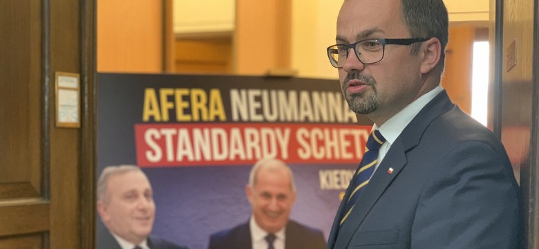"Afera Neumanna, standardy Schetyny". Szef klubu PO zapowiada pozew przeciwko Horale