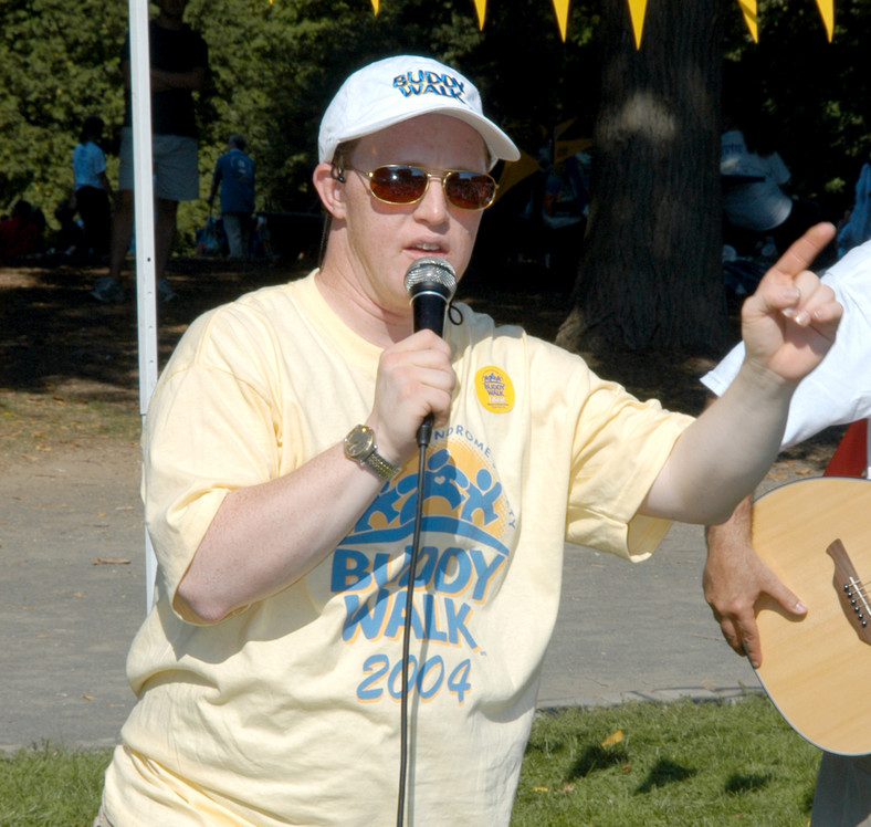 Chris Burke podczas Down Syndrome Awareness Month