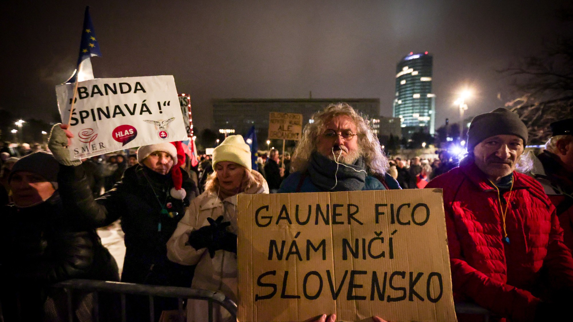 Protest v Bratislave, 15. decembra 2025