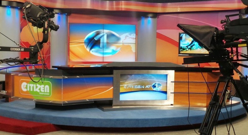 An empty Citizen TV studio