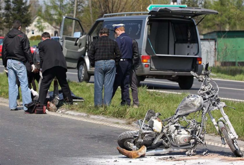 Spalił się na motorze