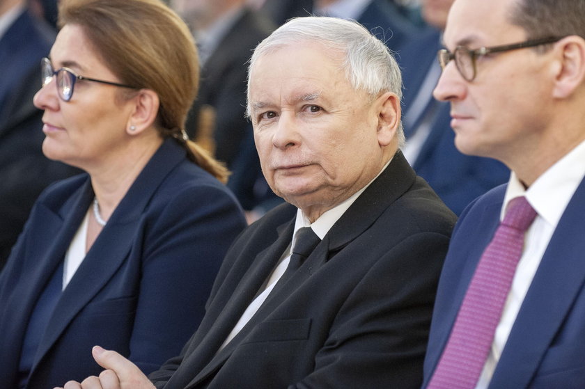 Beata Mazurek, Jarosław Kaczyński, Mateusz Morawiecki