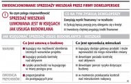 Ewidencjonowanie sprzedaży mieszkań
      przez firmy deweloperskie