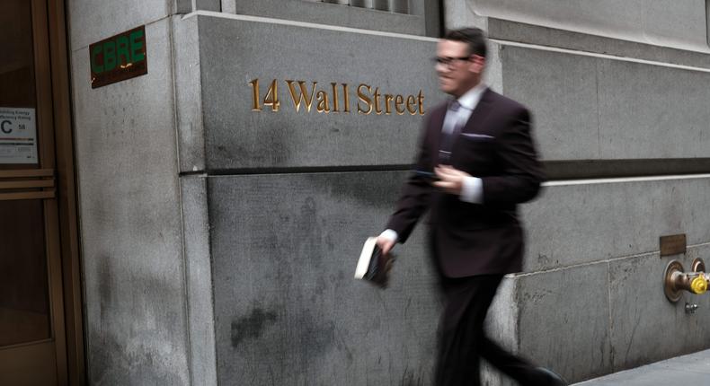 Wall Street has been hit by a brutal market sell-off this year.Spencer Platt/Getty Images