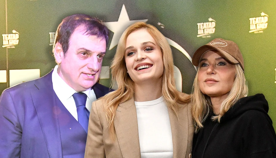 Mina Sovtić sa ocem Mićom i majkom Anicom