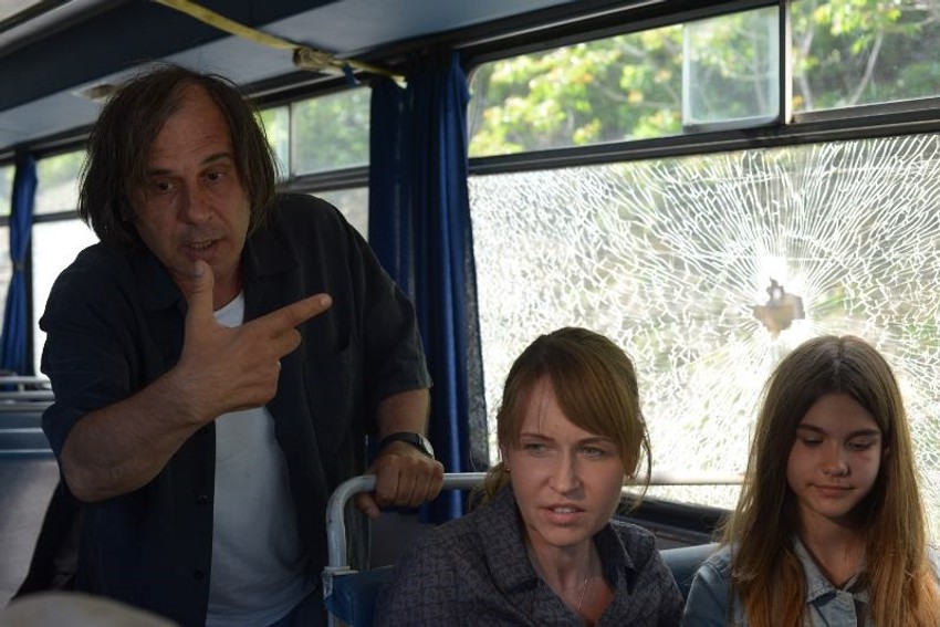 Goran Radovanović na snimanju filma "Enklava"