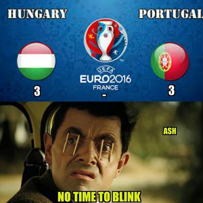 Memy po genialnym meczu Portugalia - Węgry. GALERIA