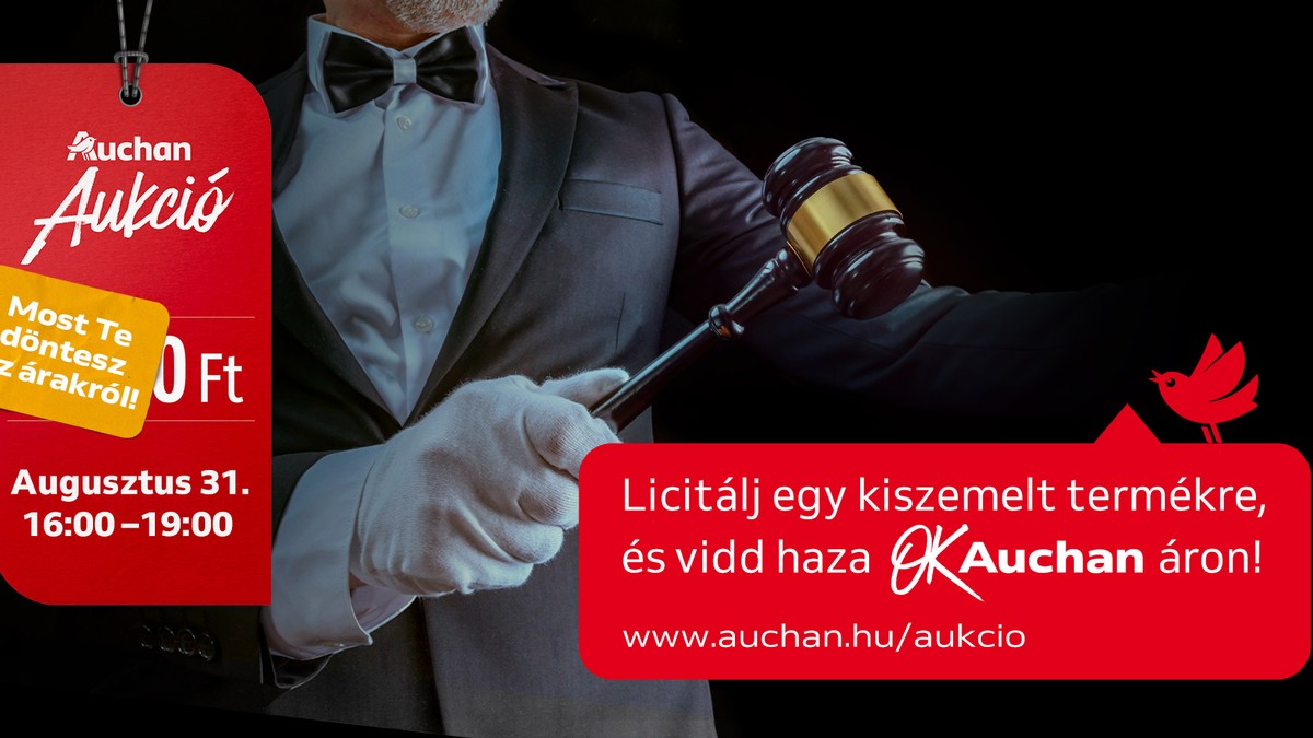Aukciót rendez az Auchan