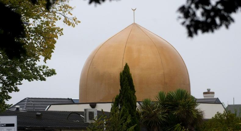 The Deans Street mosque in Christchurch, New Zealand, one of the mosques where worshippers were gunned down on March 17, 2019