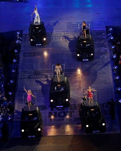 Spice Girls na uroczystym zakończeniu Olimpiady w Londynie