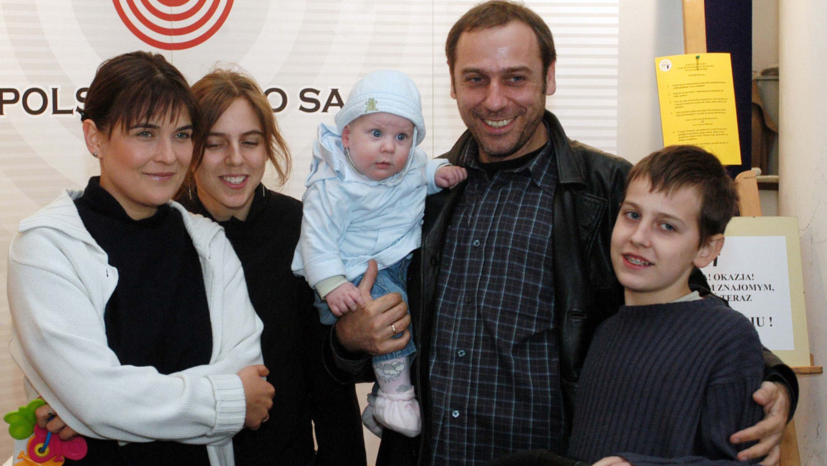 Tomasz Sapryk z rodziną