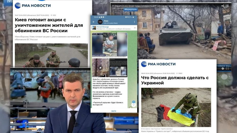 Obejrzeliśmy rosyjską telewizję. Według mediów "ukraińscy nacjonaliści okupują Ukrainę"