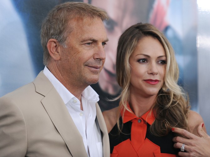 Kevin Kostner i Kristin Baumgartner