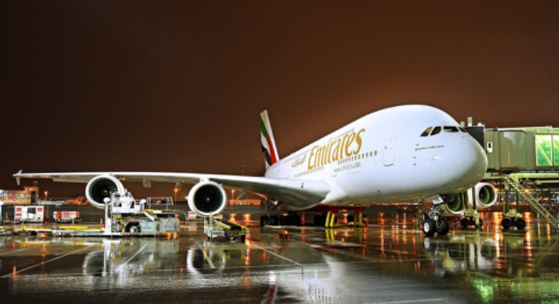 Emirates Airbus A380.