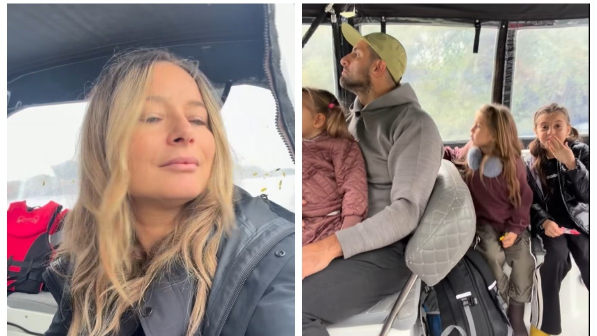 Imagini cu familia Laurei Cosoi în satul Letea. Cum au fost surprinse fetițele vetetei. „Și-au găsit de joacă peste tot”