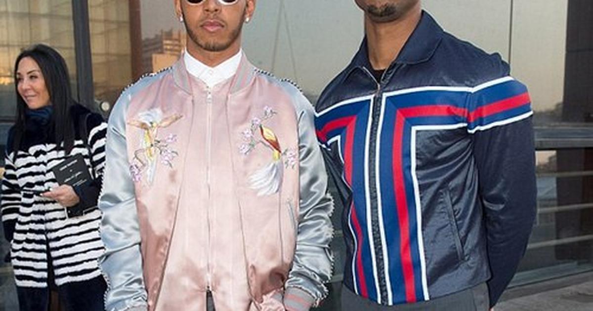Check out actor and race car driver at Louis Vuitton fashion show