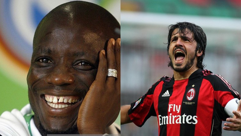 Stephen Appiah and Gattuso 