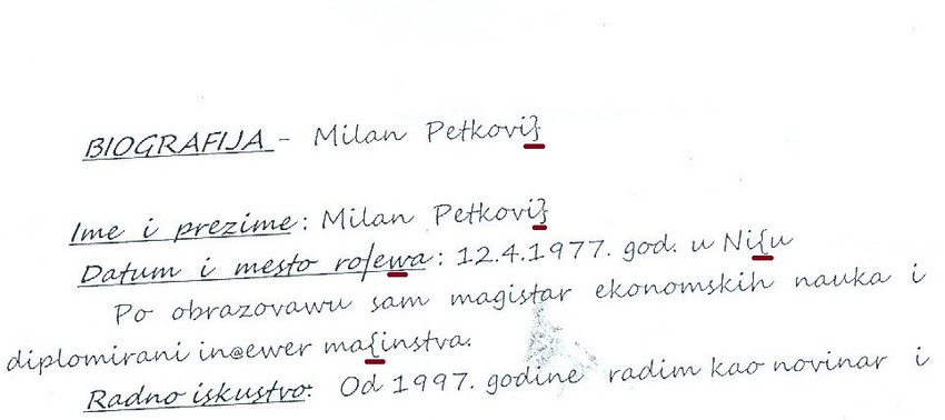 "Neki službenik je koristio pogrešan font"