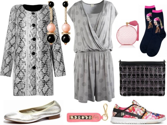 Kombinezon - Rabarbar/rabarbar.co, torebka - antbag by ania/antbags.pl, kolczyki –Cartier/cartier.com, adidasy – TK Maxx/tkmaxx.com, baleriny - Caprice/caprice.pl, skarpety – Pan Pablo/panpablo.pl, płaszcz - Midori/midori.pl.