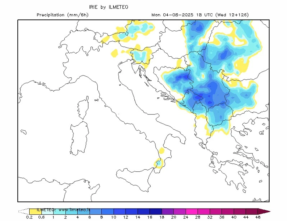 Mapa za ponedeljak, 4. avgust