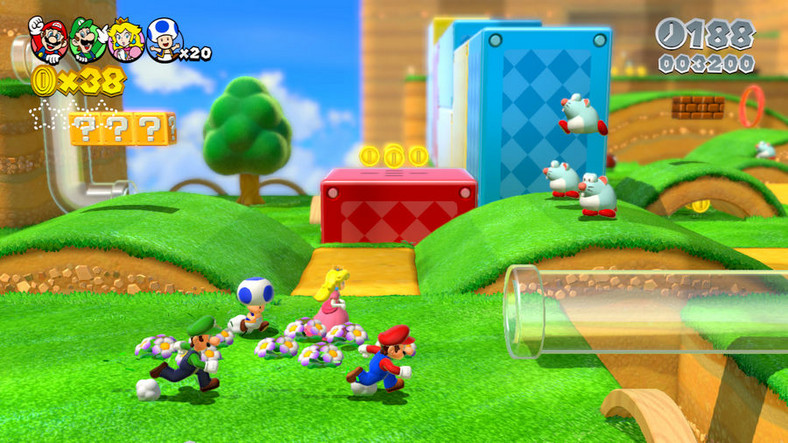 Duży nacisk w grze położono na kanapowy tryb wieloosobowy - przechodzenie Super Mario 3D World ze znajomymi daje mnóstwo zabawy