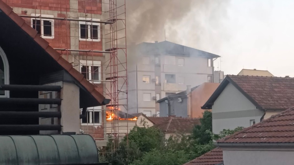 Požar u centru Čačka