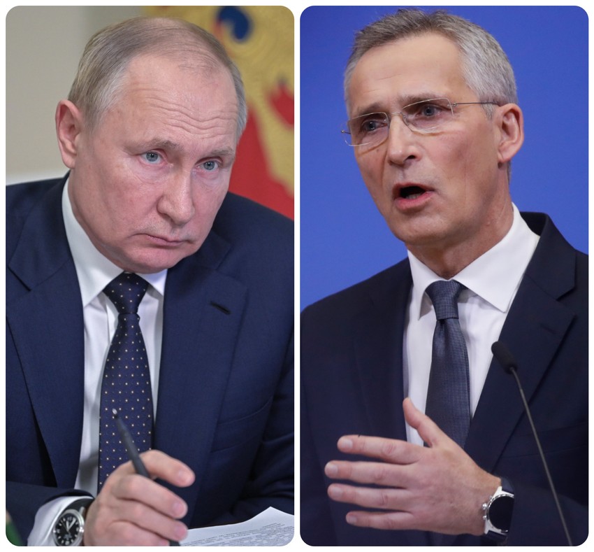 Vladimir Putin i Jens Stoltenberg