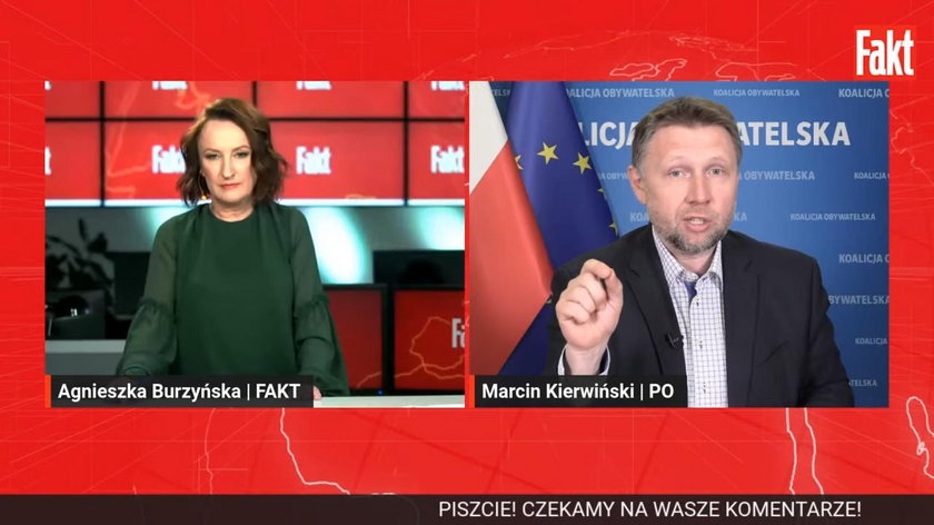 Marcin Kierwiński w programie Fakt Live