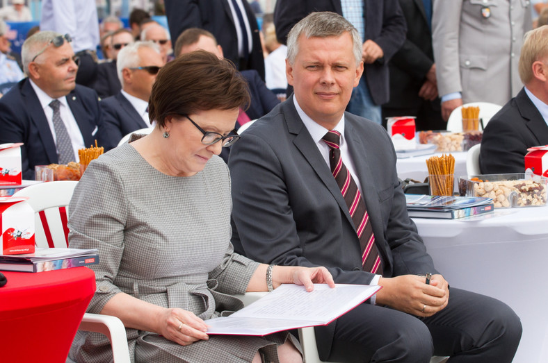 Ewa Kopacz i Tomasz Siemoniak podczas ceremonii otwarcia