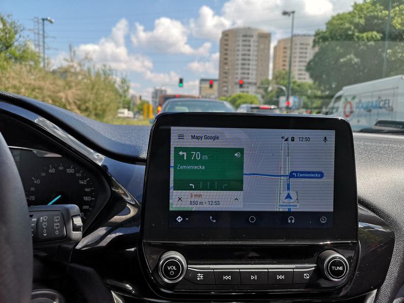 Google Maps w Android Auto 