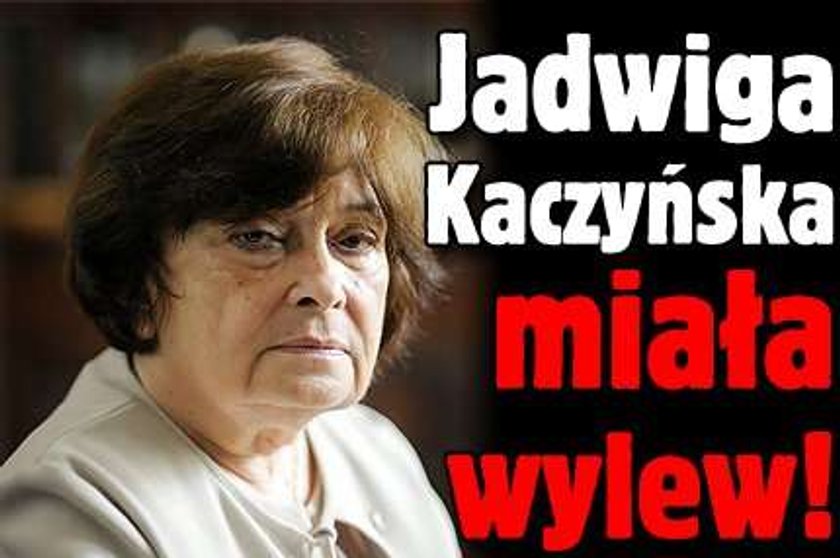 Jadwiga Kaczyńska miała wylew!