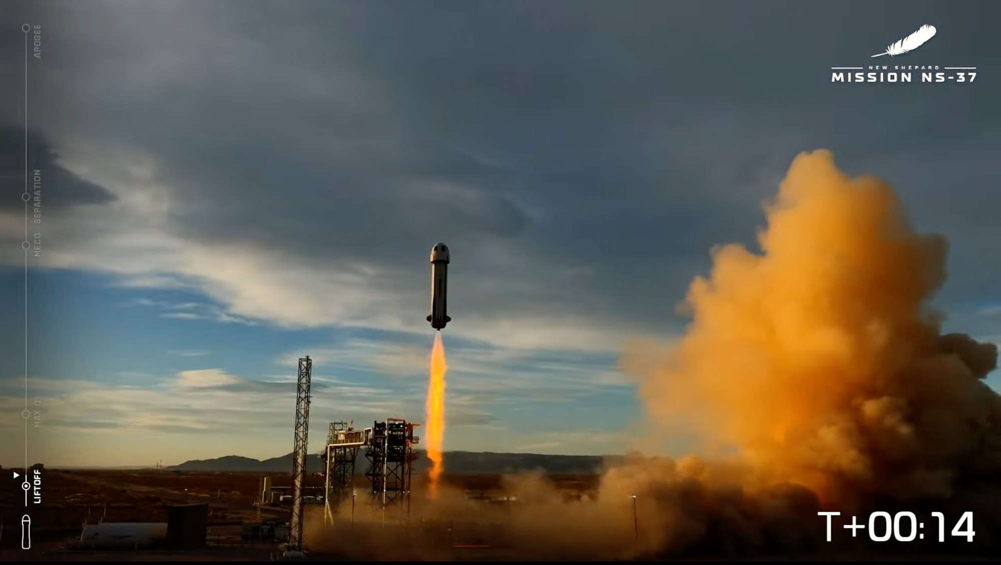 Let spoločnosti Blue Origin. 