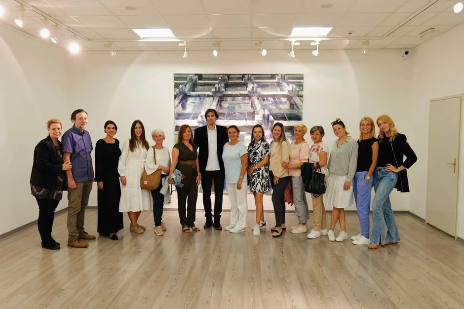 Autor izložbe na otvaranju