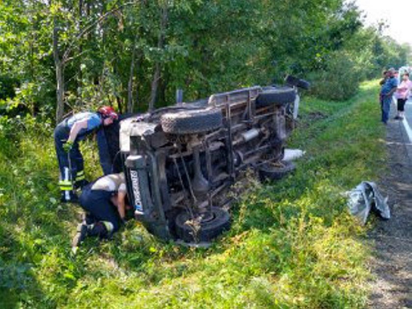 Groźny wypadek w pobliżu miejscowości Klewki