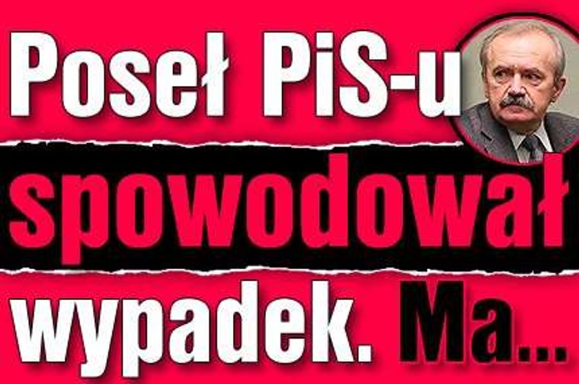 Poseł PiS-u spowodował wypadek. Ma...