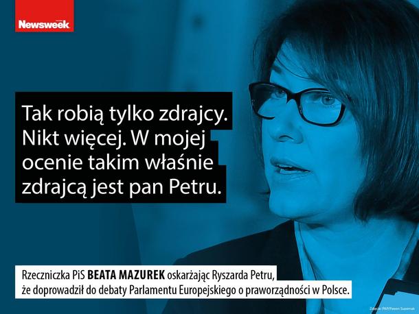 Beata Mazurek Ryszard Petru polityka Prawo i Sprawiedliwość PiS