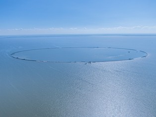 Przekop Mierzei Wiślanej. Na Zalewie Wiślanym trwa budowa sztucznej wyspy [ZDJĘCIA]