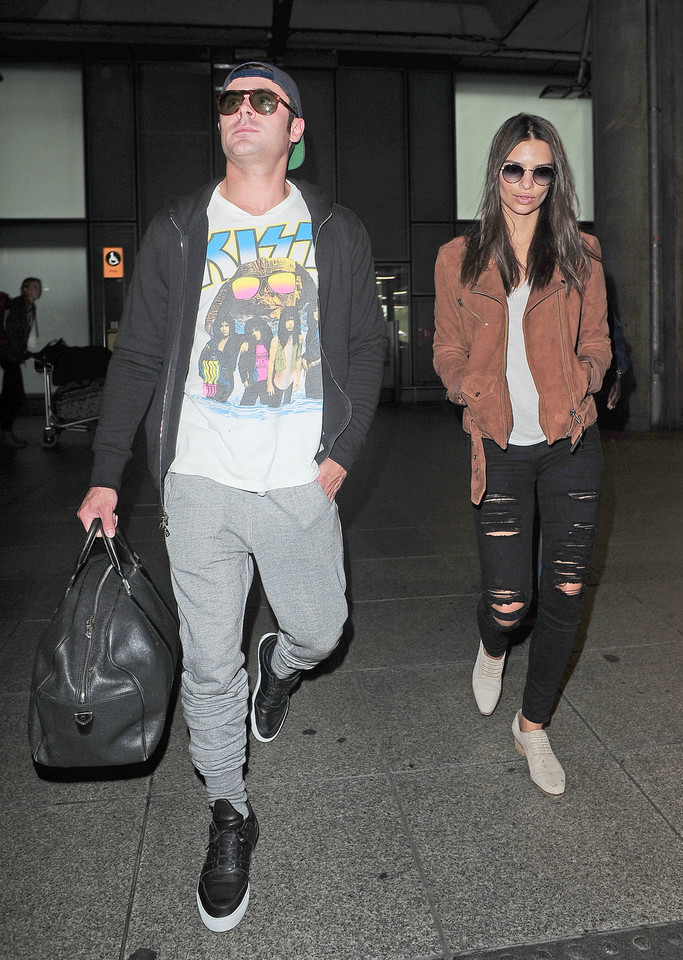 
Zac Efron i Emily Ratajkowski razem na lotnisku