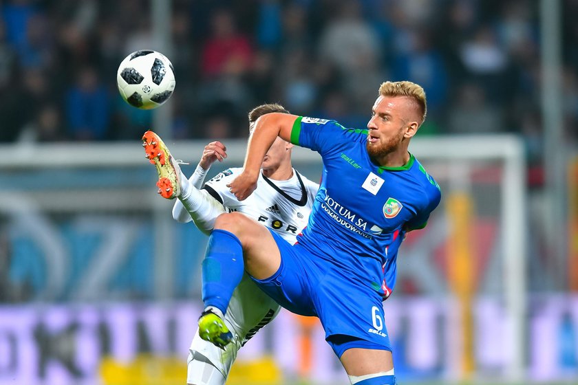 Pilka nozna. Ekstraklasa. Miedz Legnica - Legia Warszawa. 22.09.2018