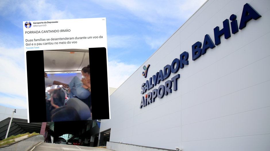 Zaczęły szarpać się w samolocie. Wideo obejrzano blisko 6 mln razy (Twitter/AeroportoD)