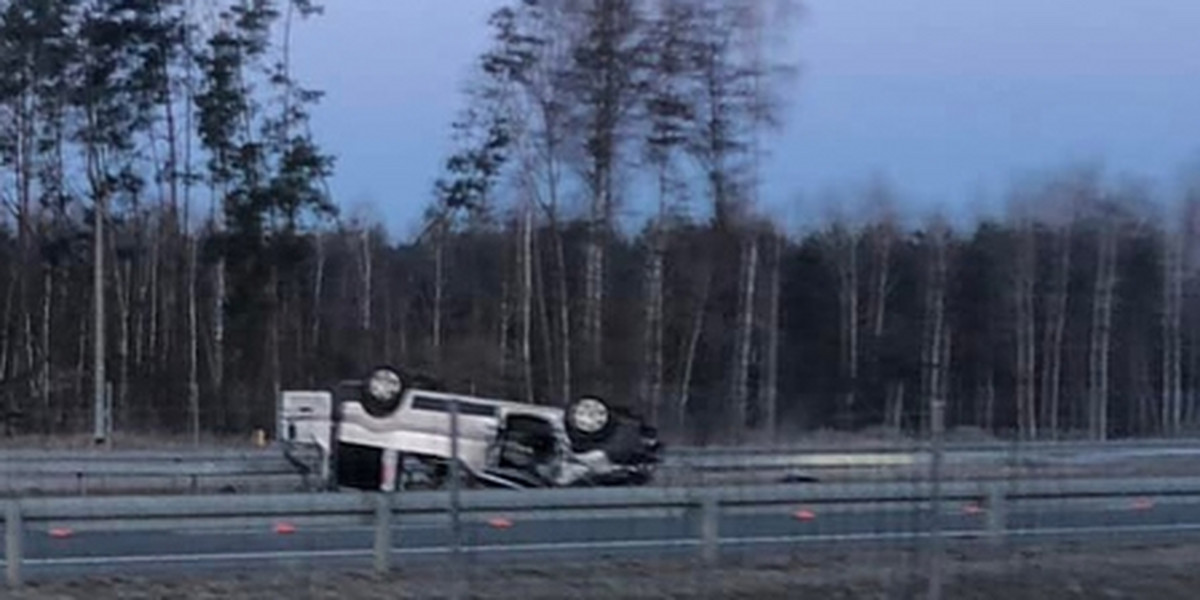 Wypadek na S17 z udziałem Ukraińców.