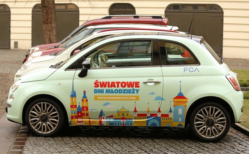 Fiat przekazał samochody do obsługi Światowych Dni Młodzieży w Krakowie