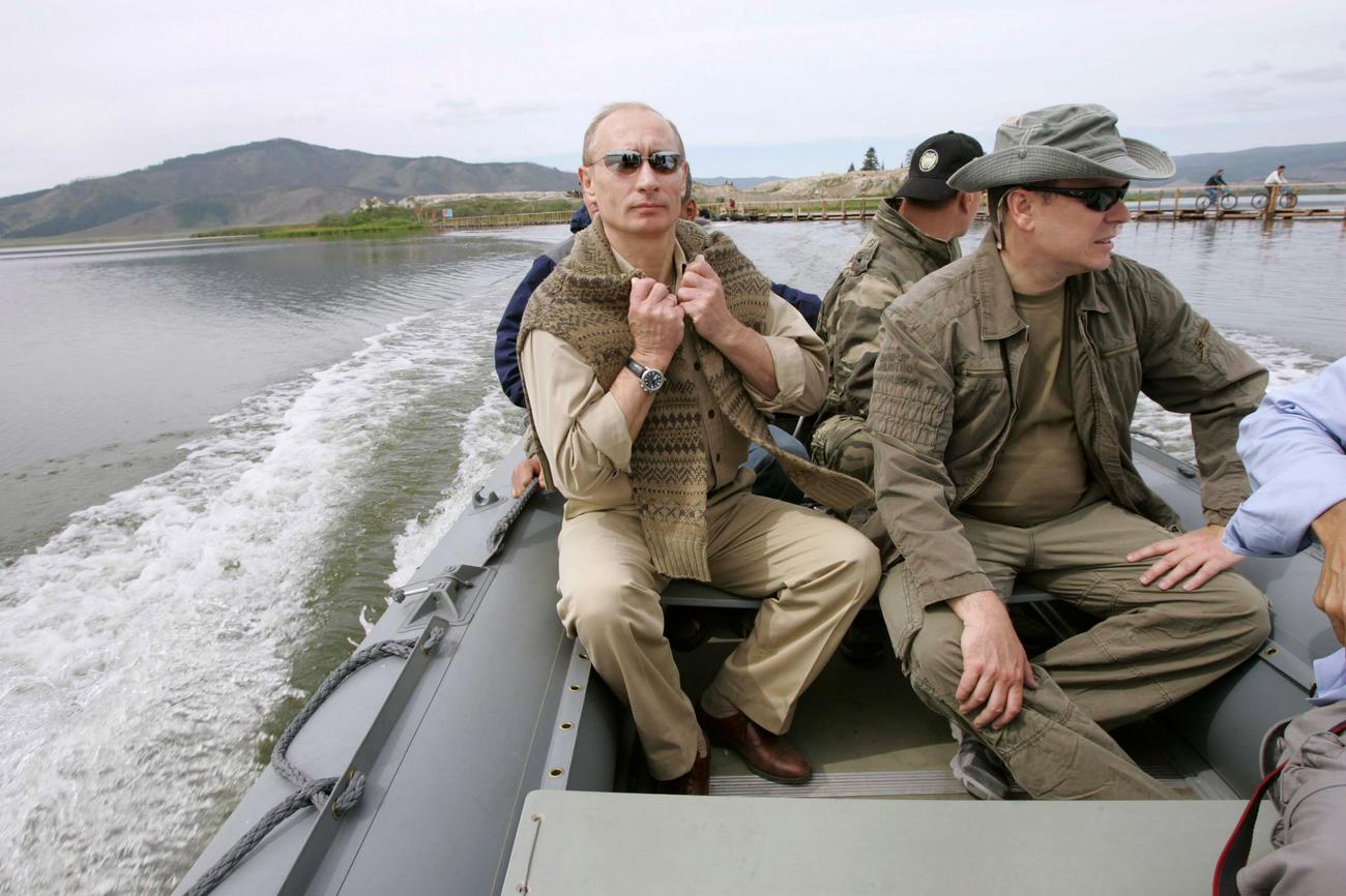 Принц Монако Путин и Шойгу в Туве